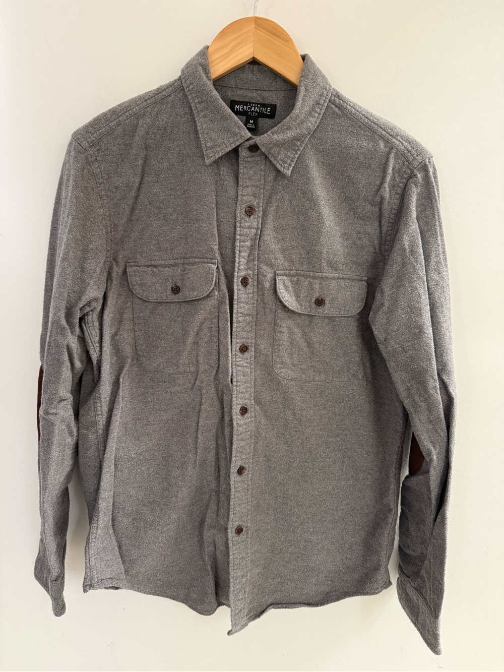Jcrew Men's Gray Button-Front Shirt